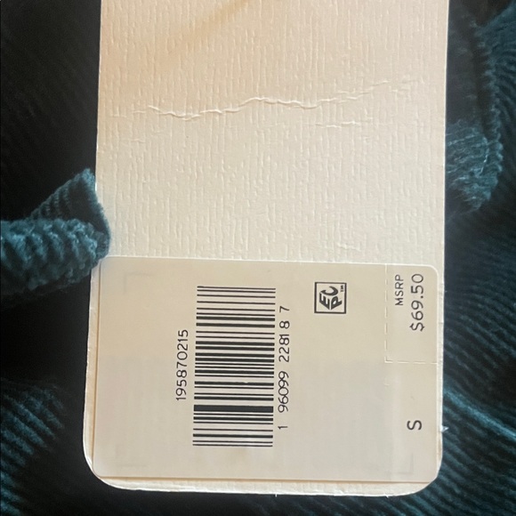 NEW Levi's Corduroy Shirt The Worker Relaxed Long Sleeve Button Green - Picture 7 of 8